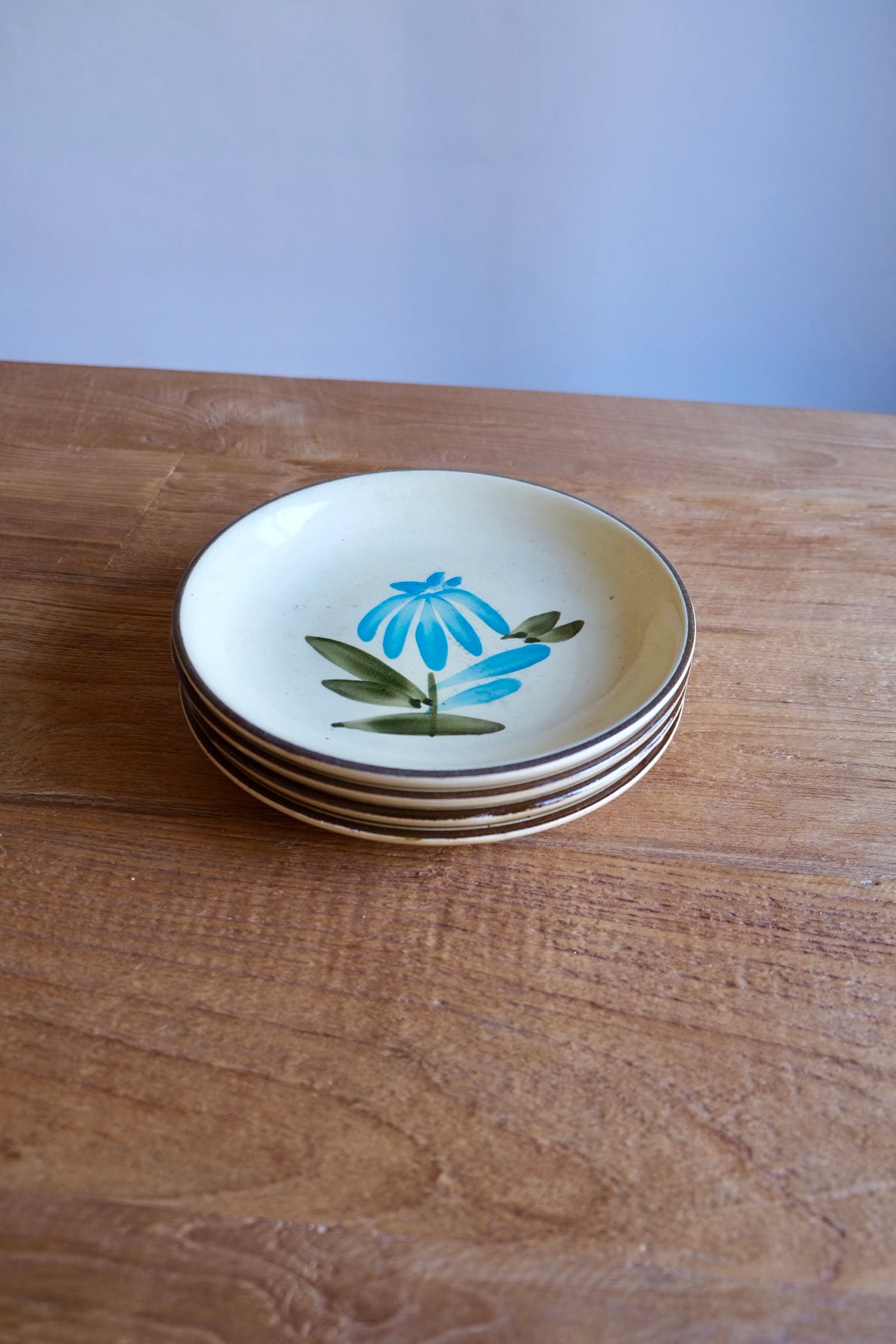 Set of 4 hand-painted Spanish pasta plates