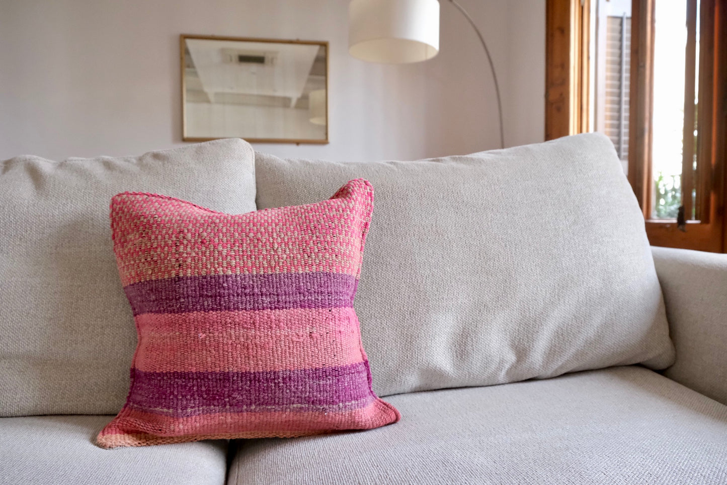 Peruvian Frazada 100% wool handwoven cushion cover
