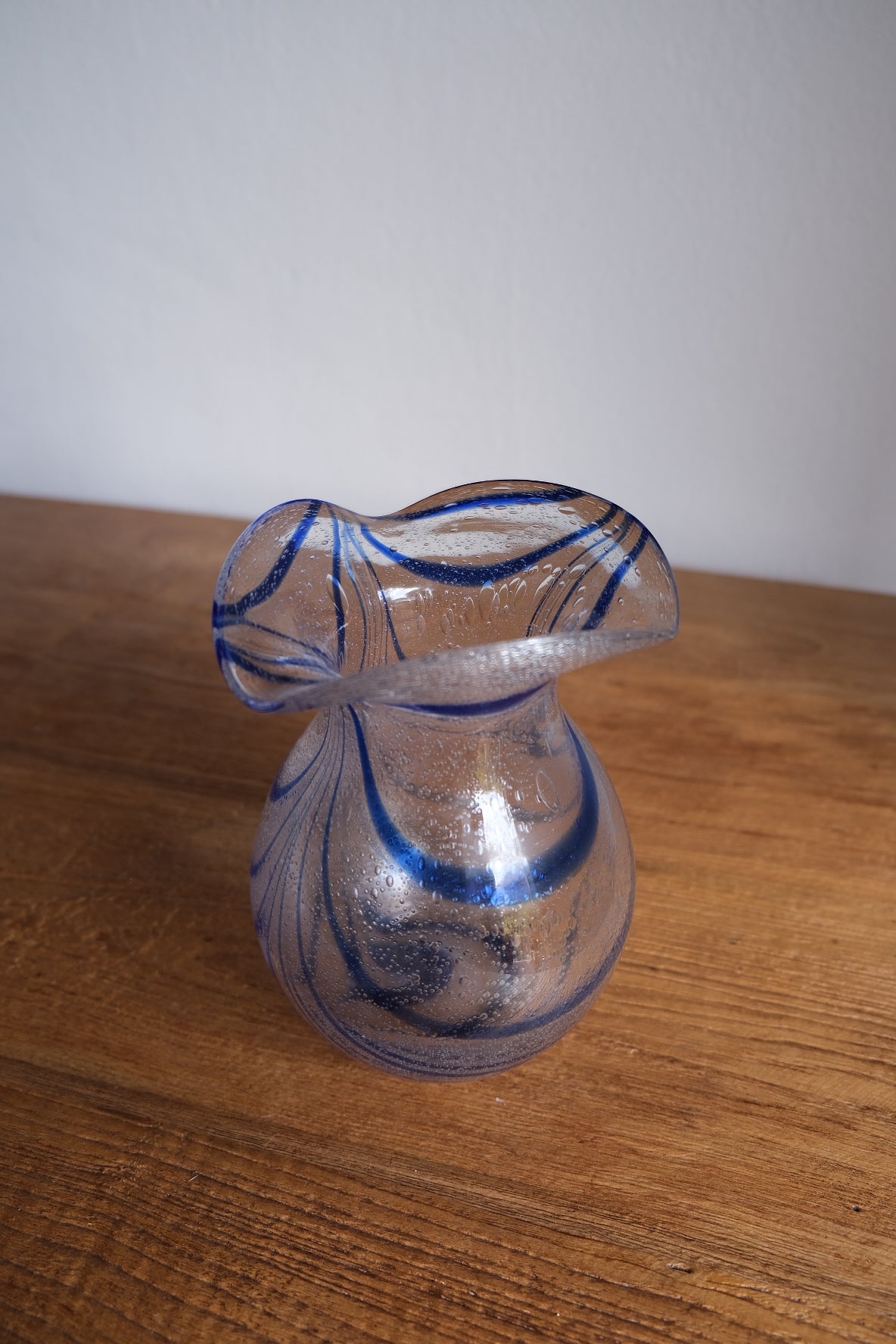 Hand-blown Sommerso Italian vase