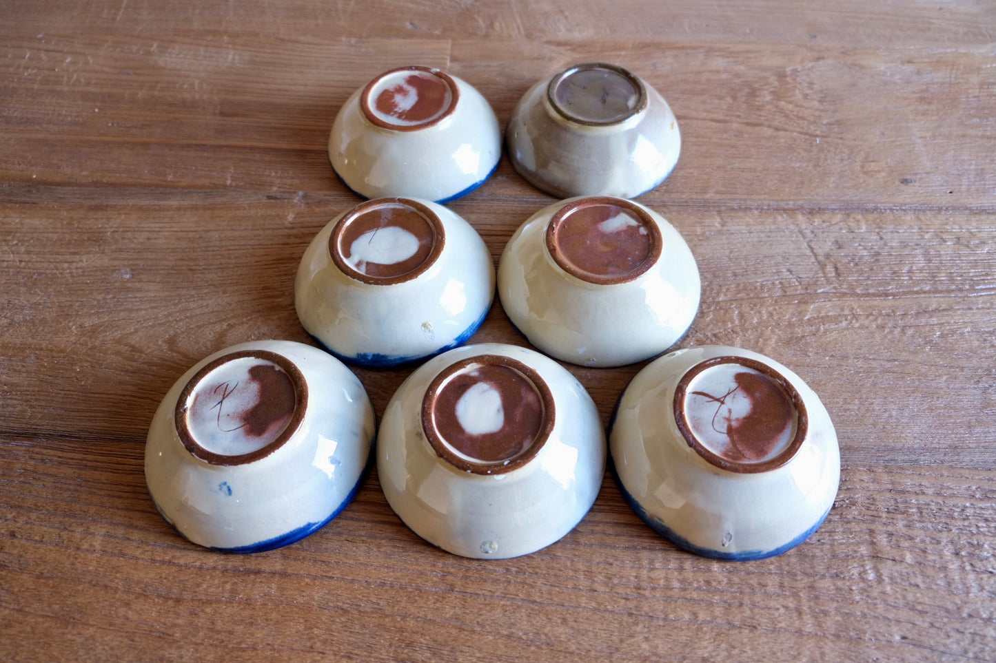Set of 3 mid-century Puigdemont bowls, Catalunya Spain
