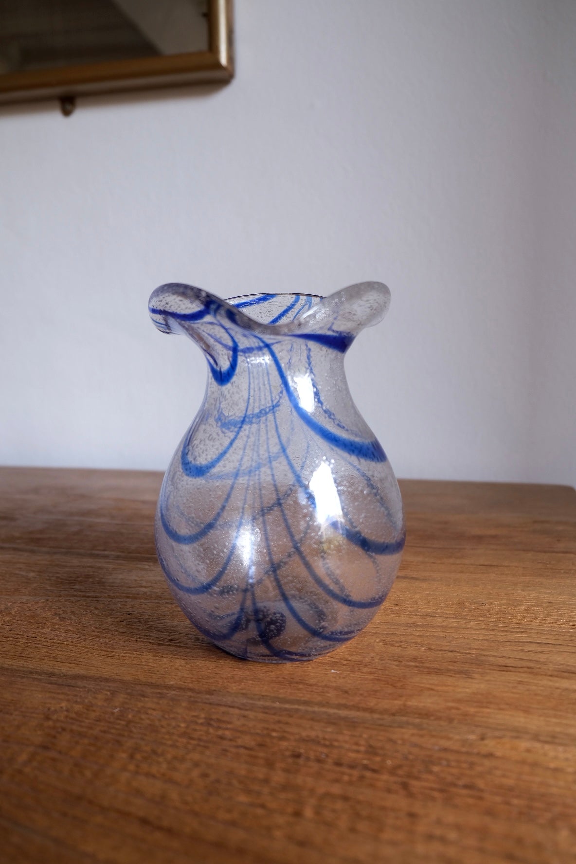 Hand-blown Sommerso Italian vase