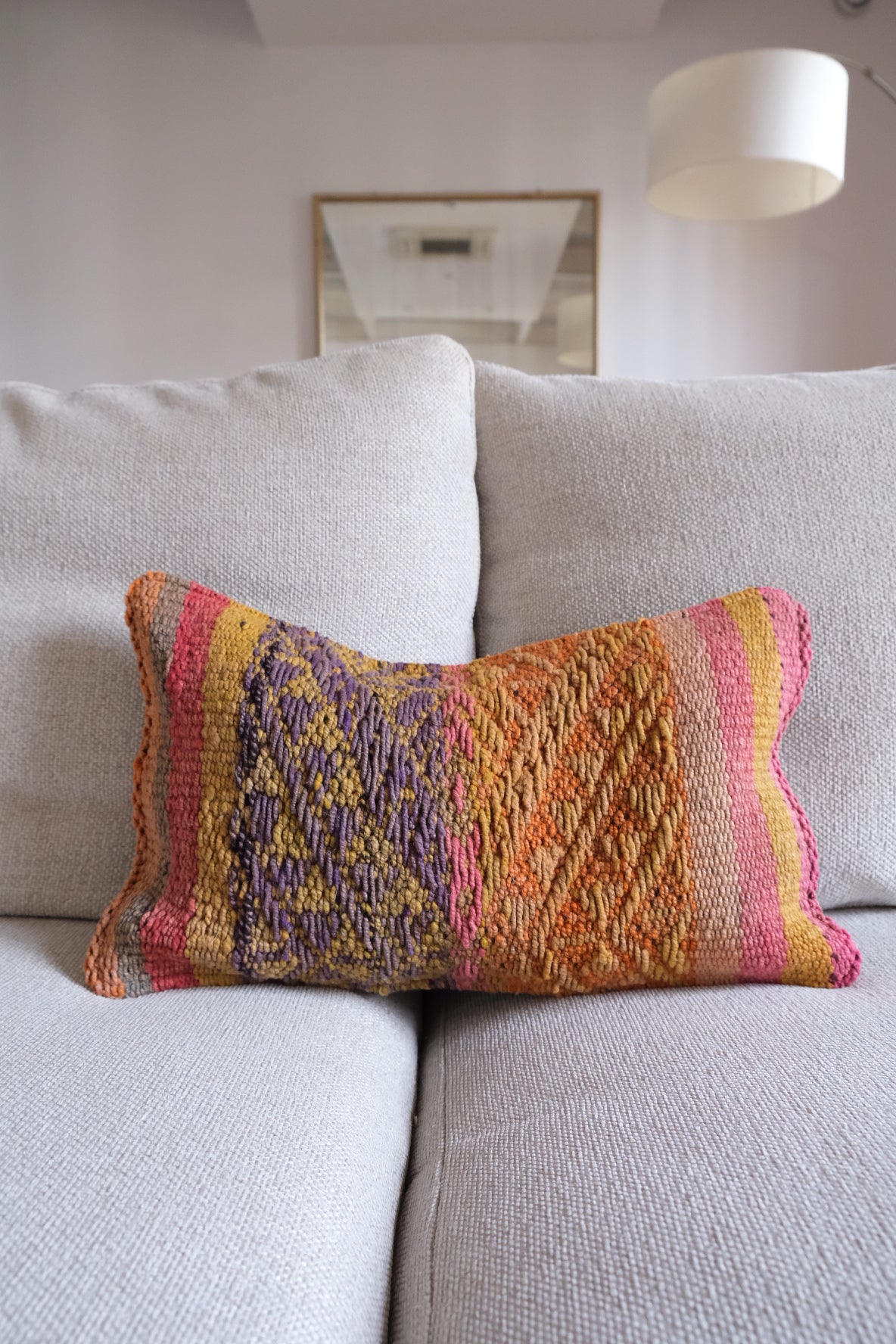 Peruvian Frazada 100% wool handwoven cushion cover