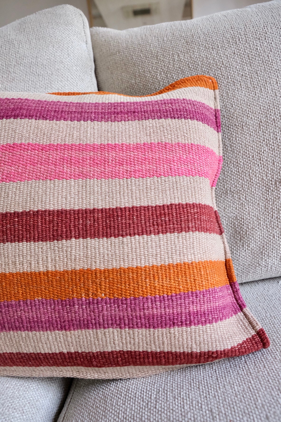 Peruvian Frazada 100% wool handwoven cushion cover
