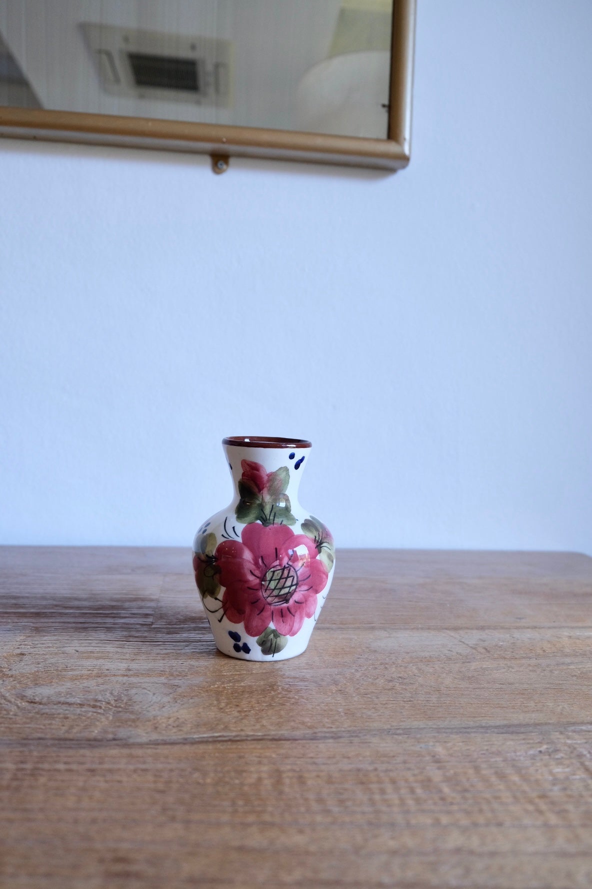 Small hand-painted flower jar