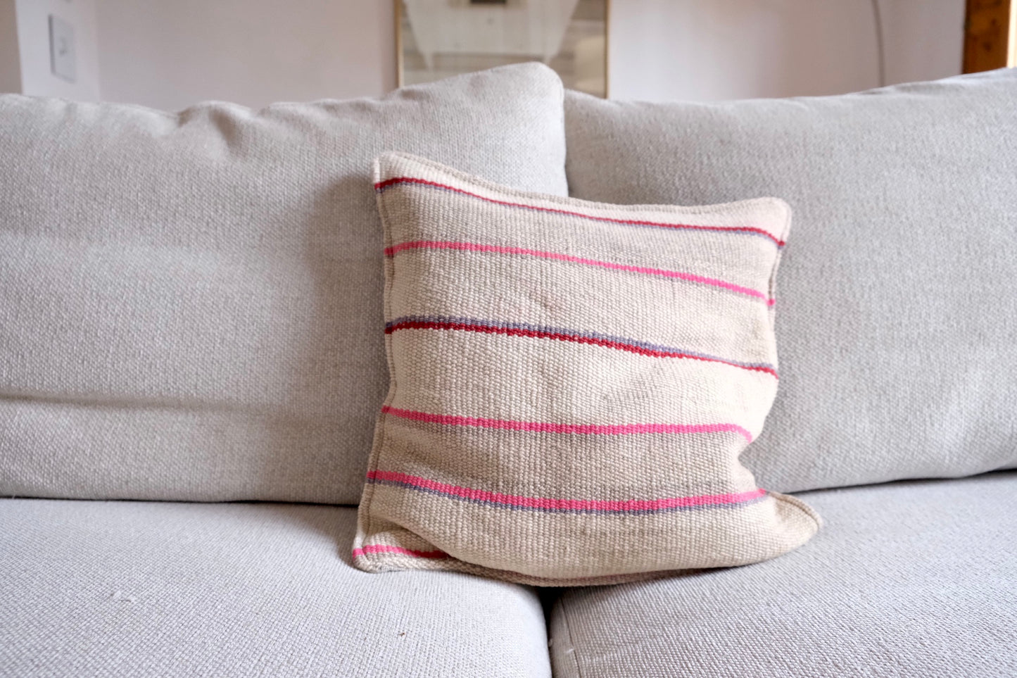 Peruvian Frazada 100% wool handwoven cushion cover