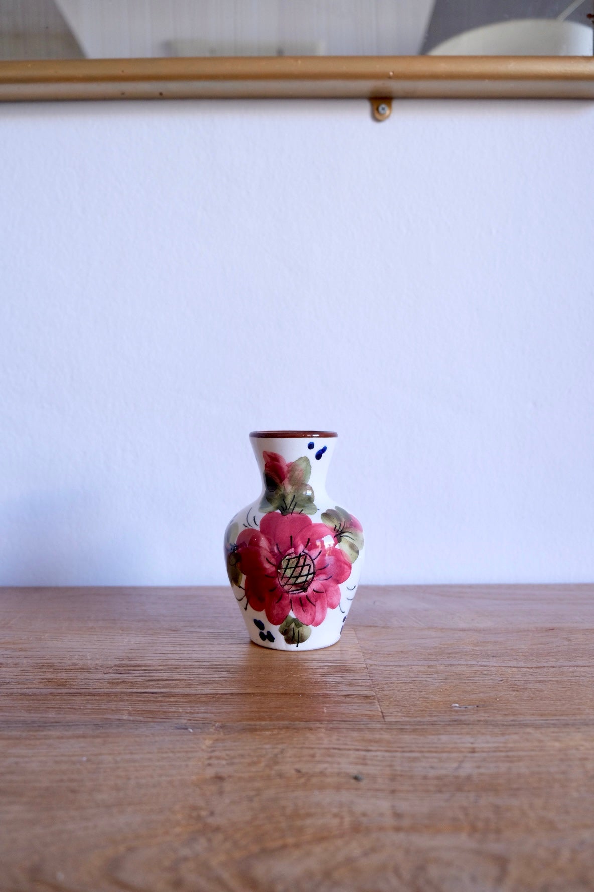 Small hand-painted flower jar