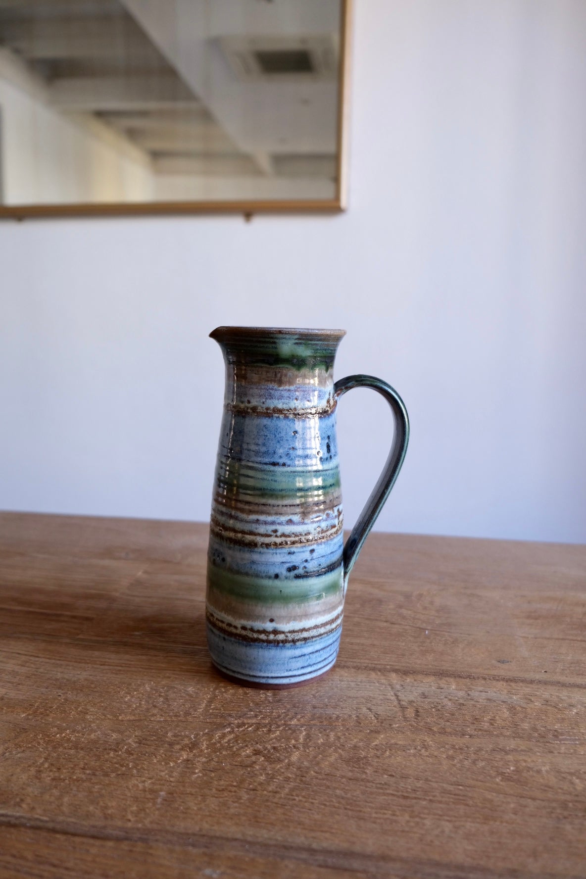 Vintage French pitcher by Poteries Dequeker, Saint-Georges-la-Pouge, France