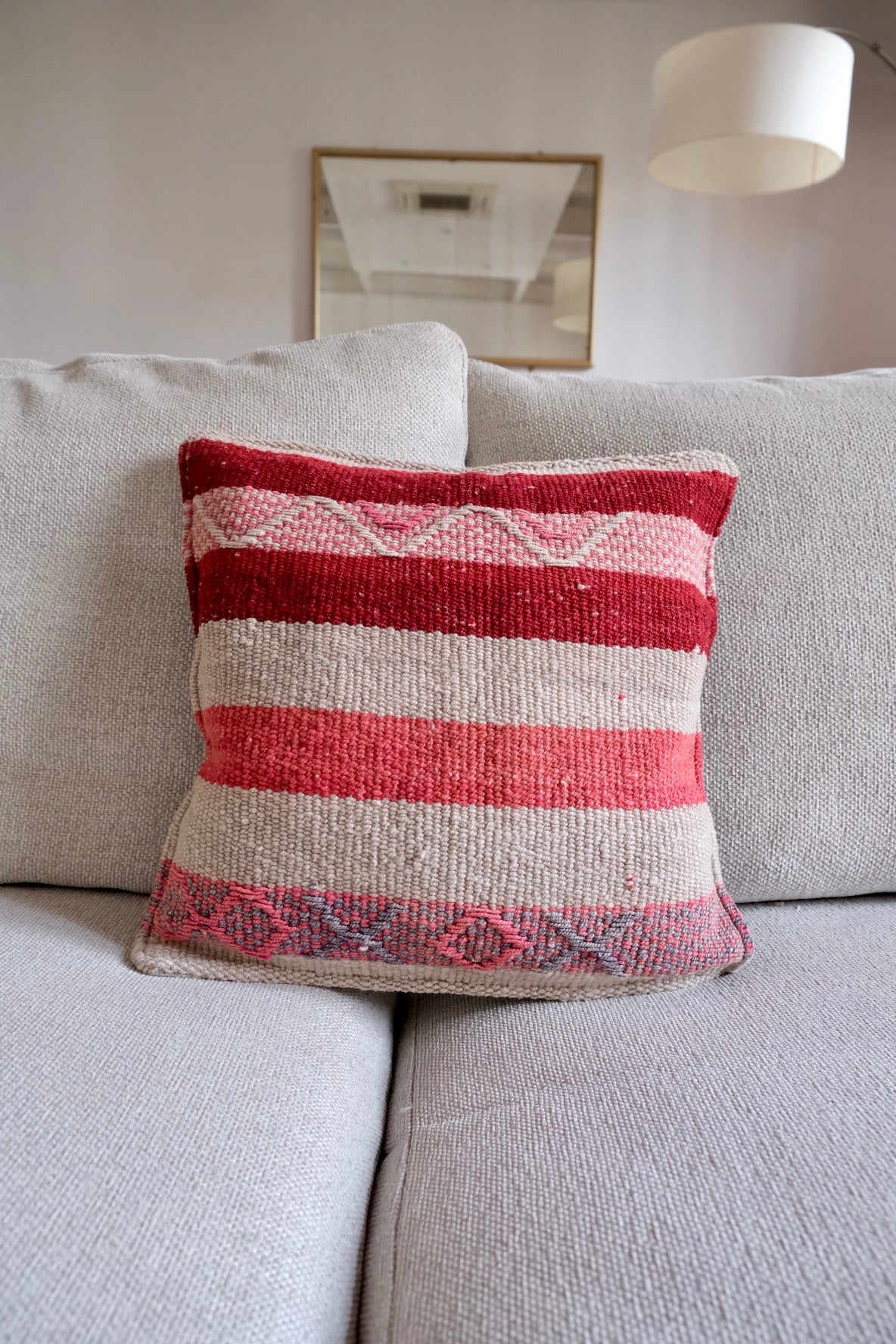 Peruvian Frazada 100% wool handwoven cushion cover