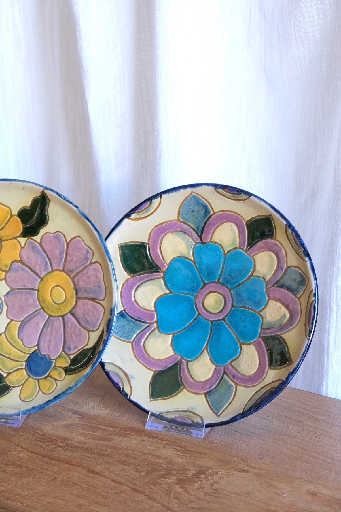 Set of 3 Vilà Clara flower plates
