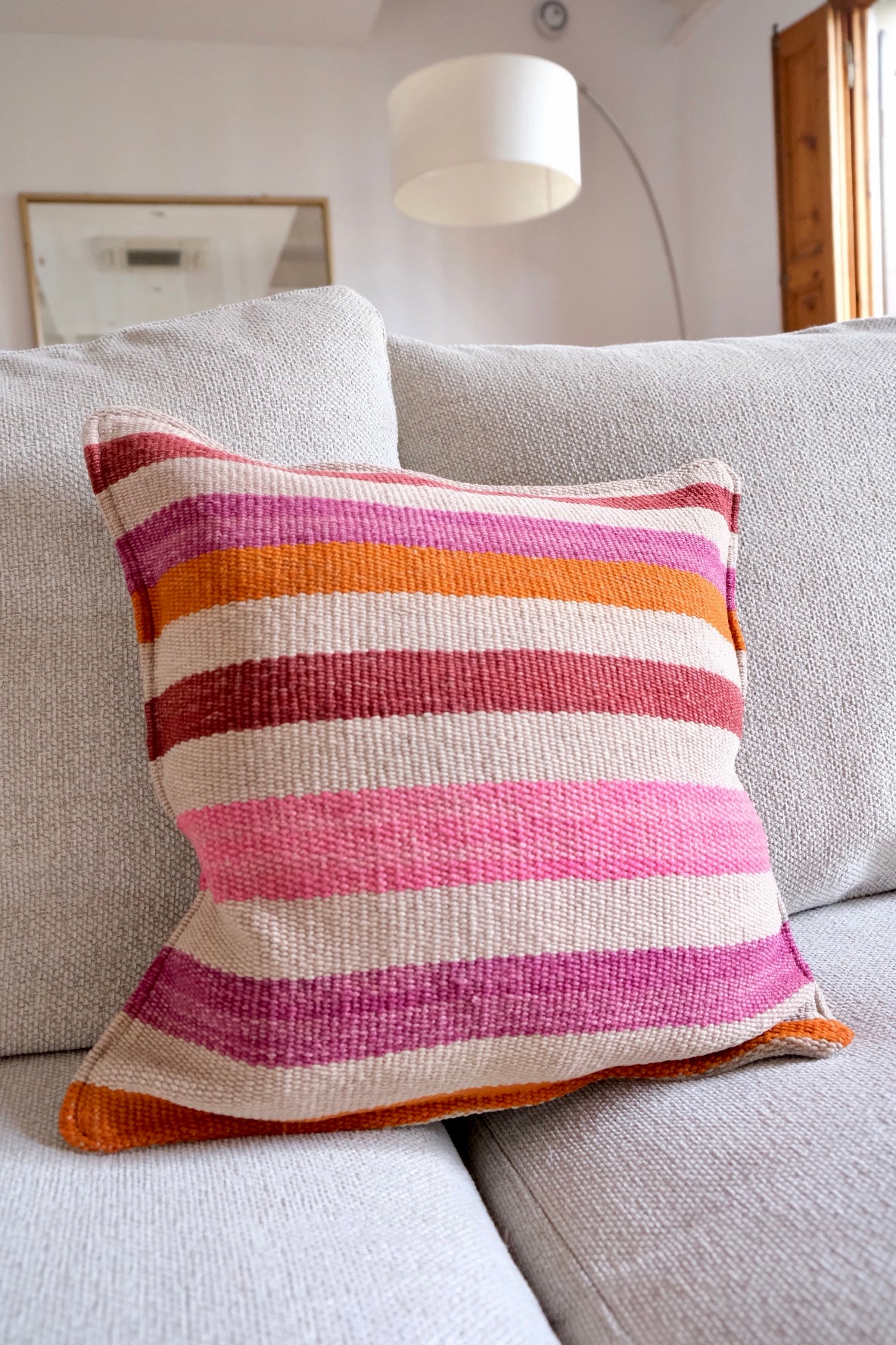 Peruvian Frazada 100% wool handwoven cushion cover