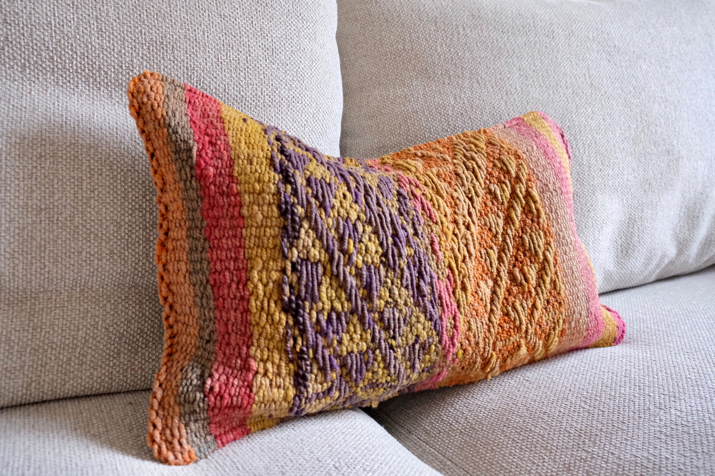 Peruvian Frazada 100% wool handwoven cushion cover