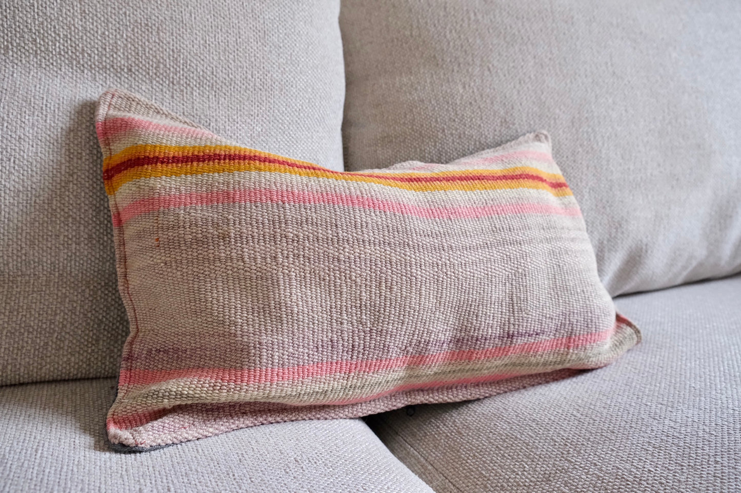 Peruvian Frazada 100% wool handwoven cushion cover