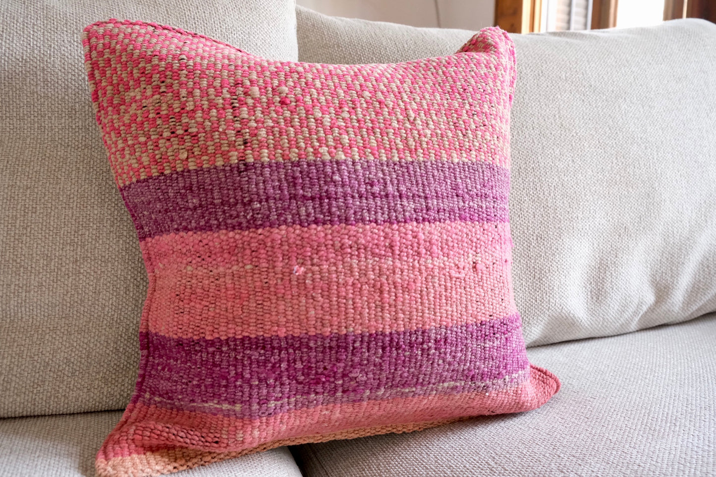 Peruvian Frazada 100% wool handwoven cushion cover