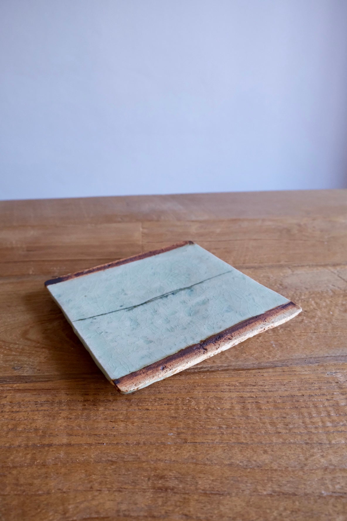Japanese ceramic trivet for hot dishes, made by Yoshitaka Araki