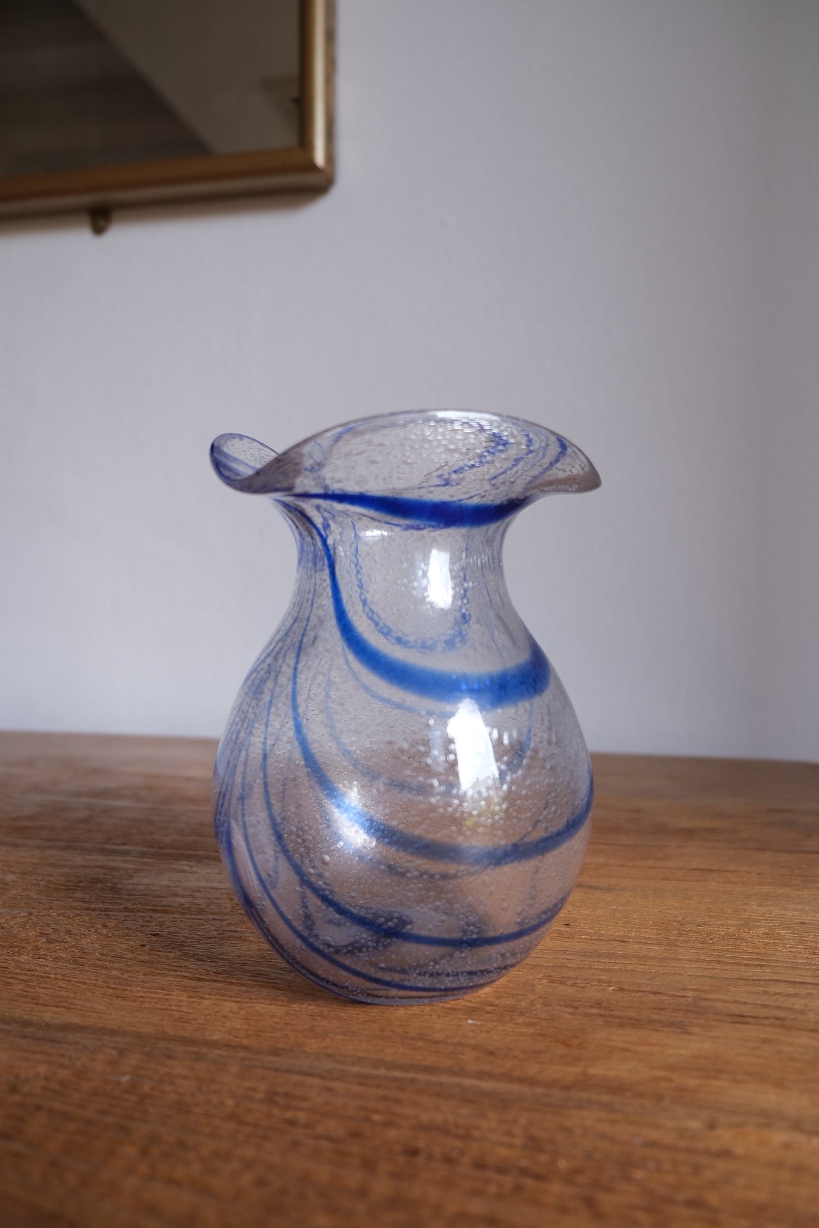 Hand-blown Sommerso Italian vase