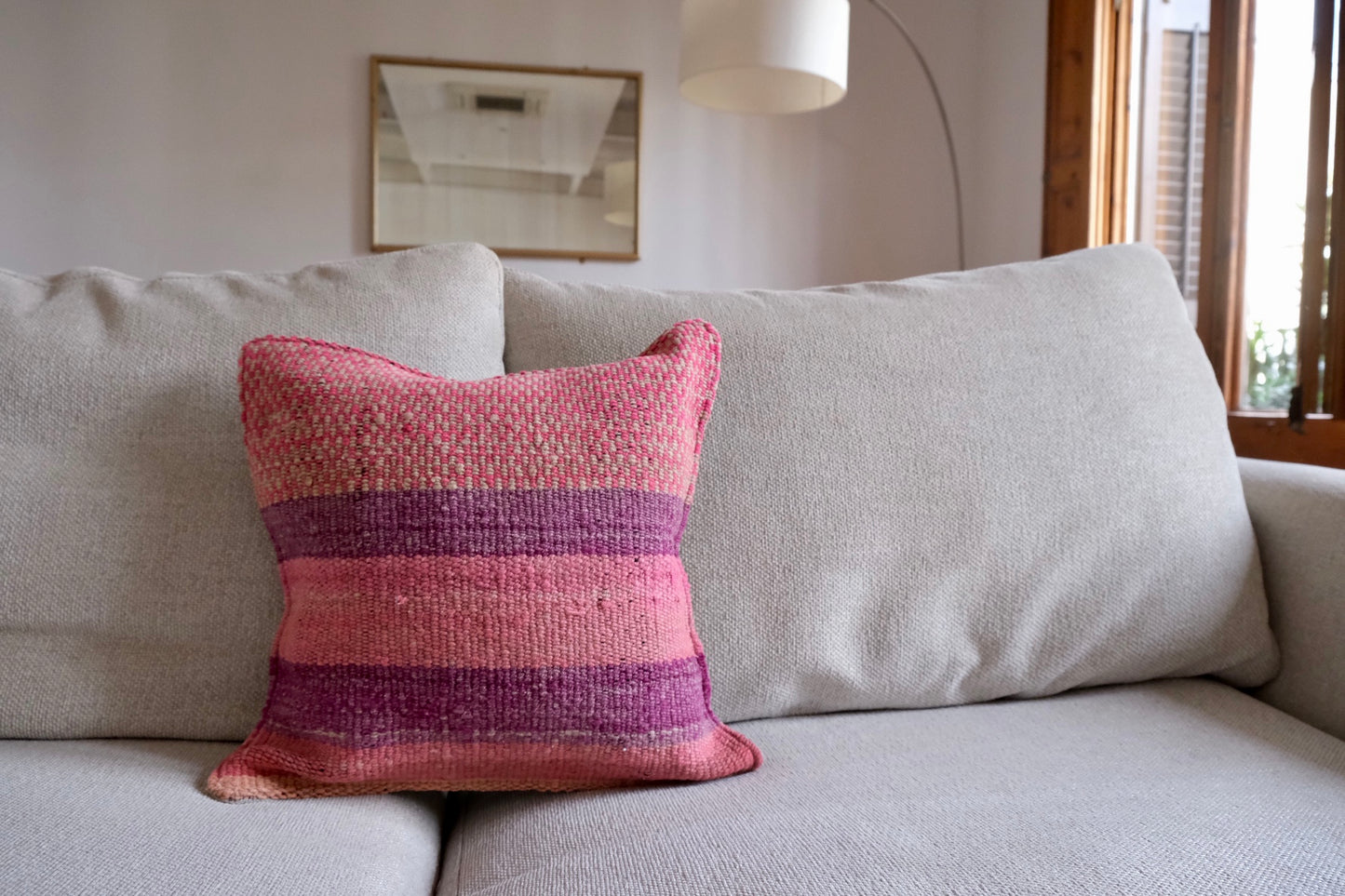 Peruvian Frazada 100% wool handwoven cushion cover