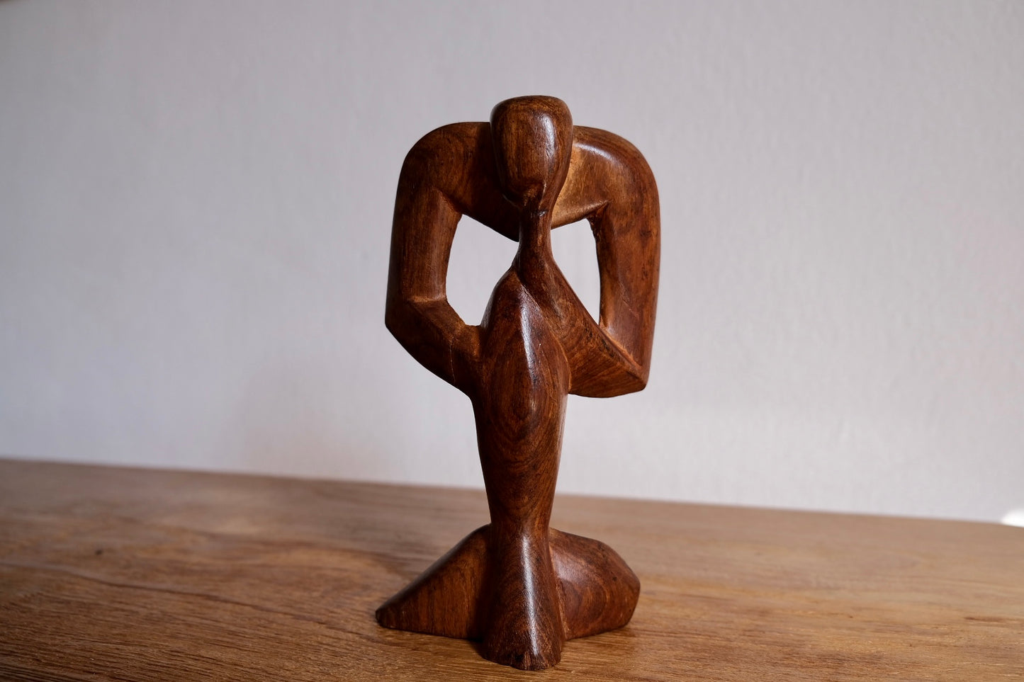 Hand-carved wooden sculpture