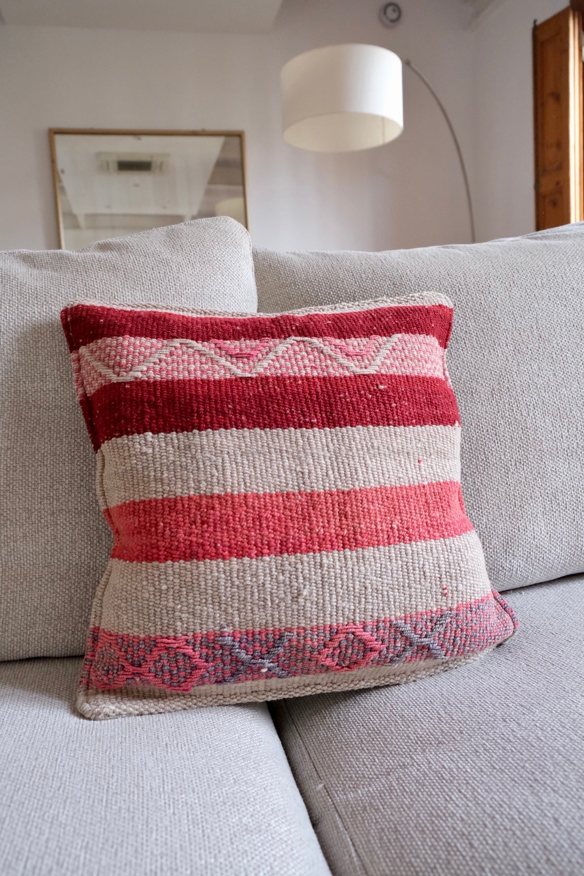 Peruvian Frazada 100% wool handwoven cushion cover