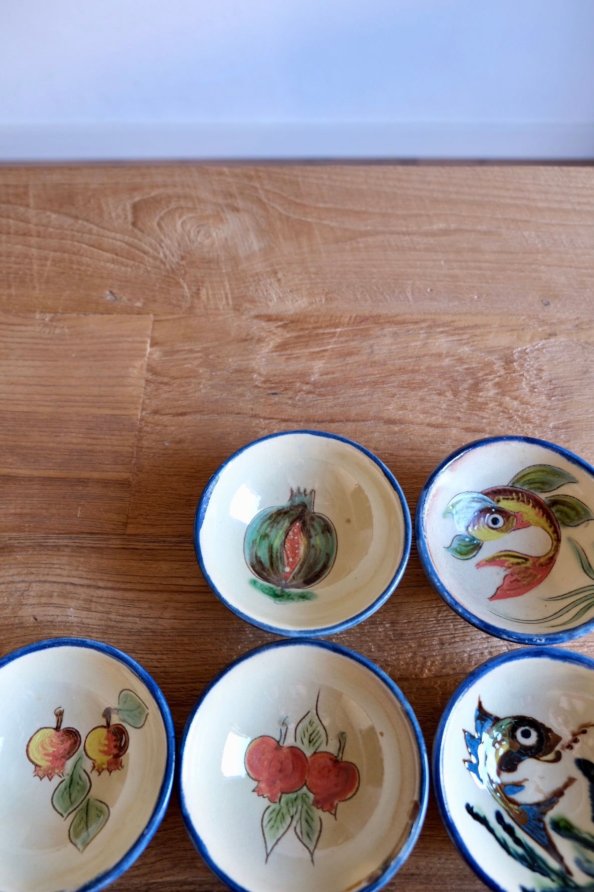 Set of 3 mid-century Puigdemont bowls, Catalunya Spain