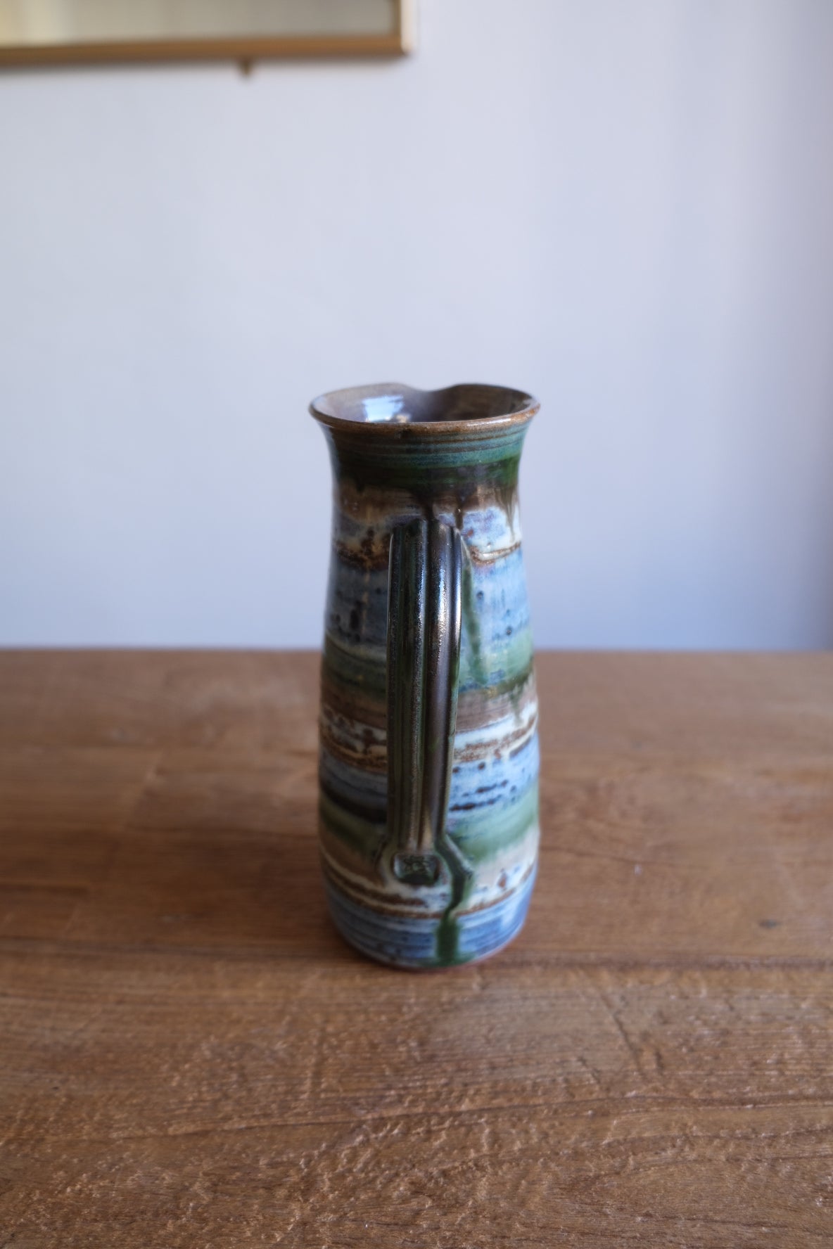 Vintage French pitcher by Poteries Dequeker, Saint-Georges-la-Pouge, France
