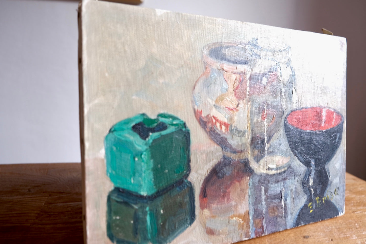 'Pots & Jars' Still life, Oil on Canvas