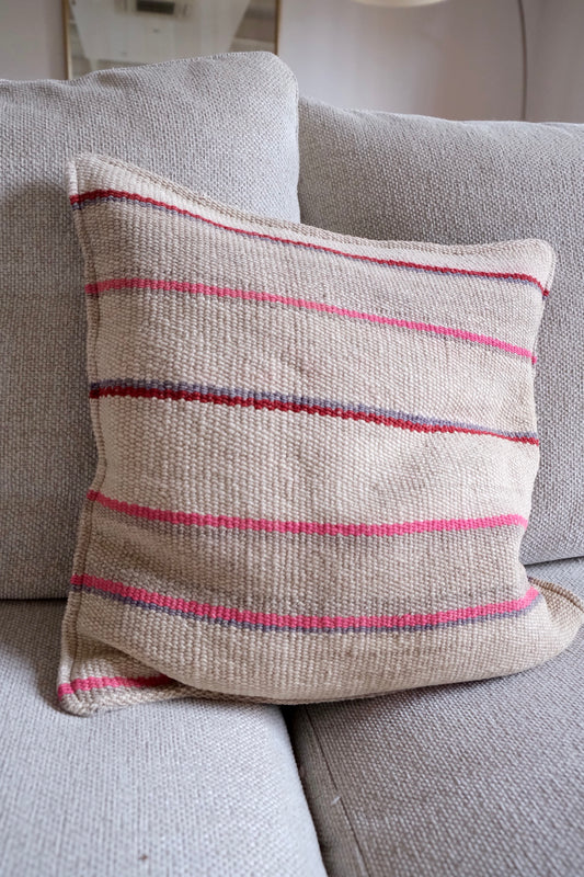 Peruvian Frazada 100% wool handwoven cushion cover