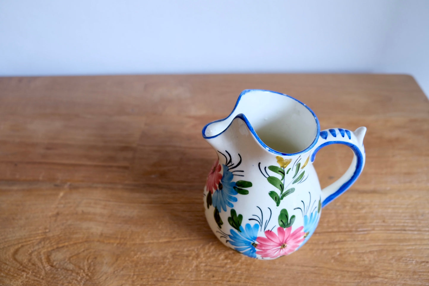 Large vintage hand-painted jug