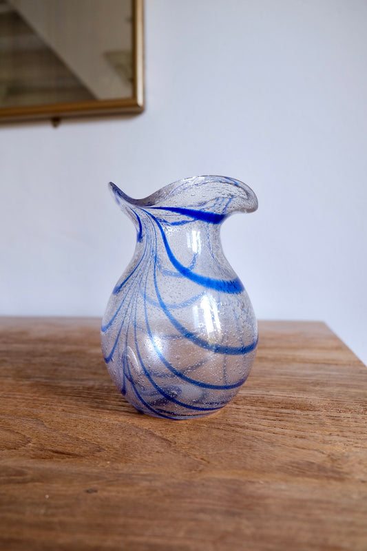 Hand-blown Sommerso Italian vase