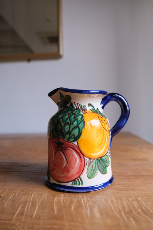 Hand-painted ceramic jug