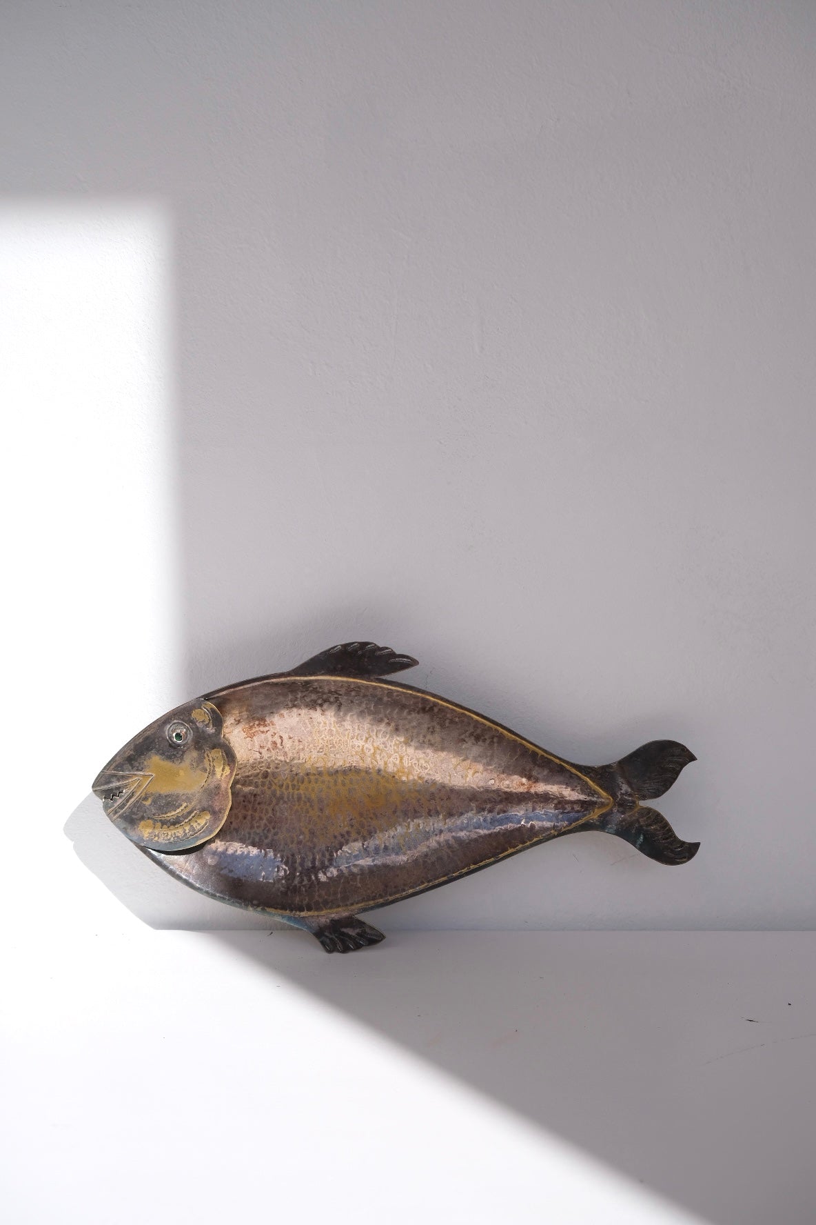 Vintage aluminium fish tray