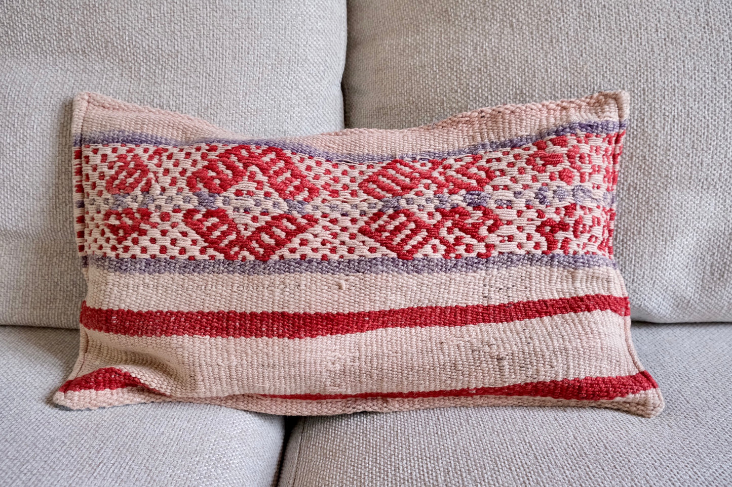 Peruvian Frazada 100% wool handwoven cushion cover