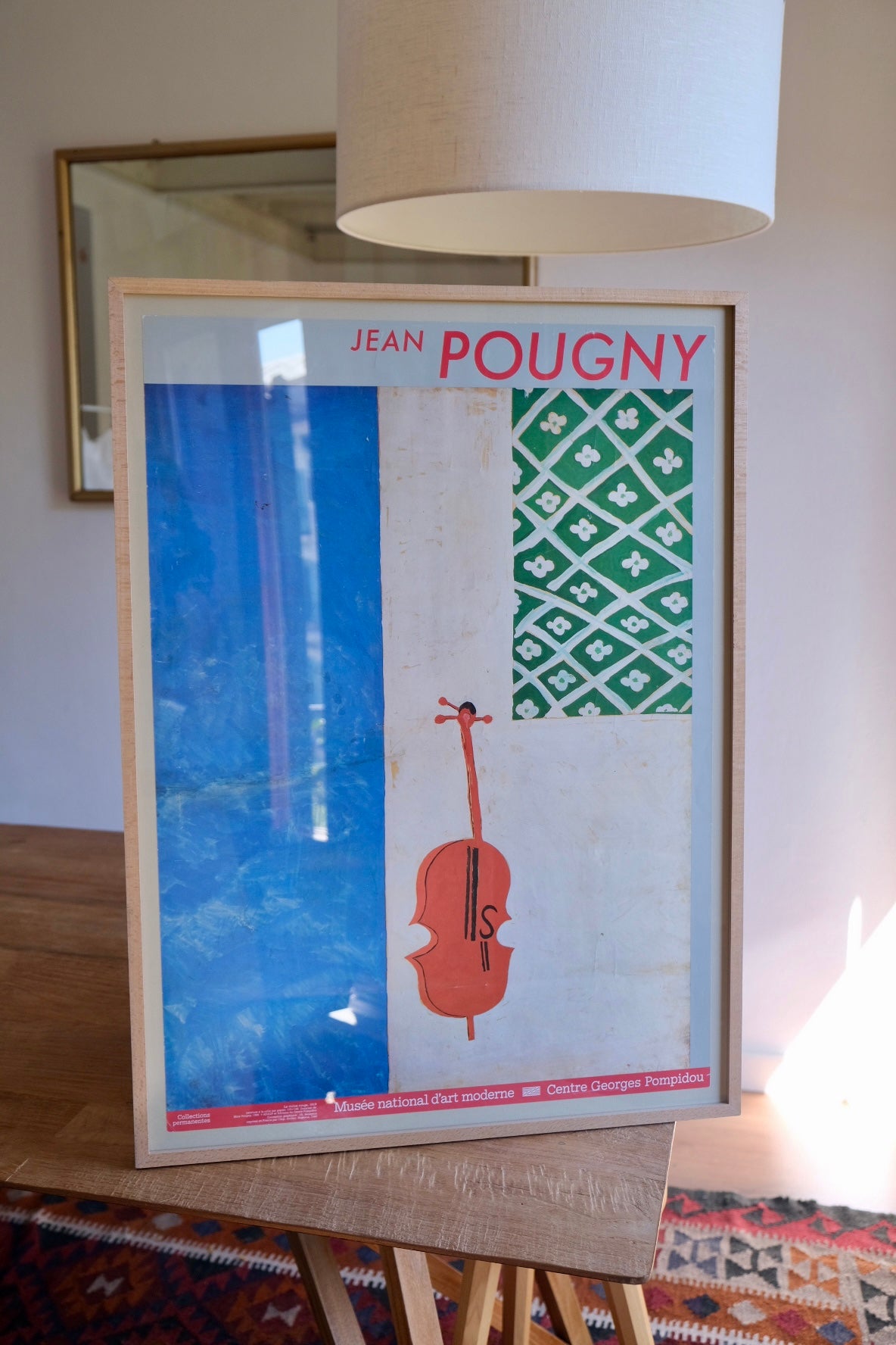 Framed Jean Pougny exhibition poster