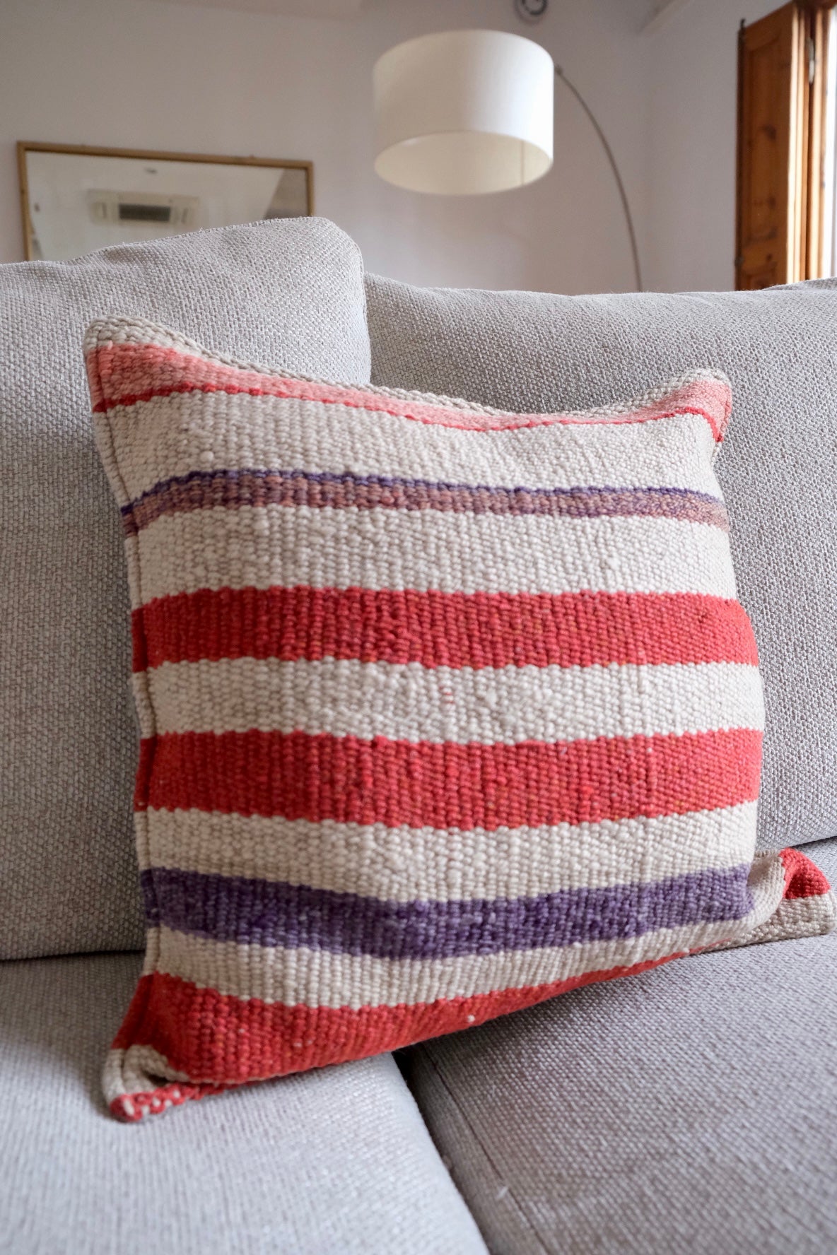 Peruvian Frazada 100% wool handwoven cushion cover