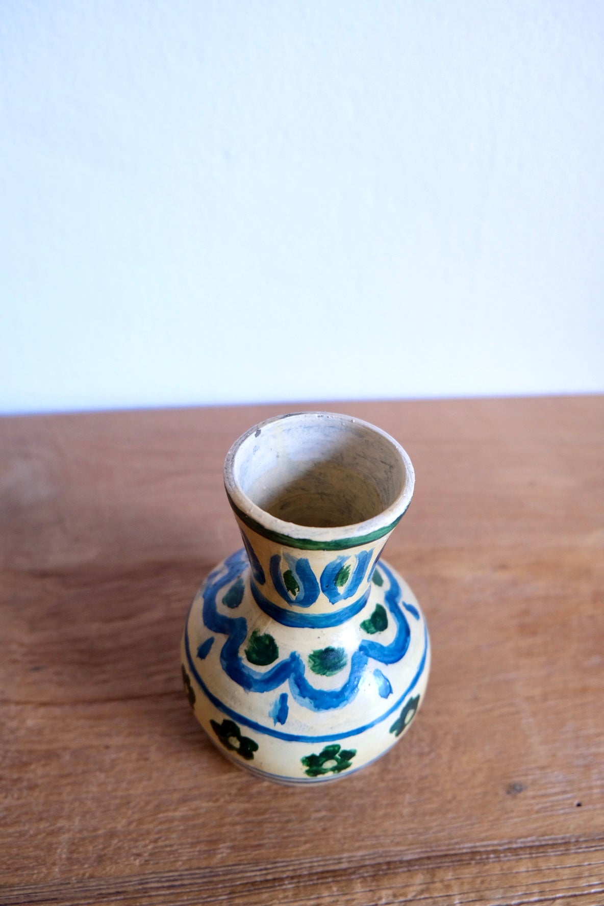 Small hand-painted flower vase