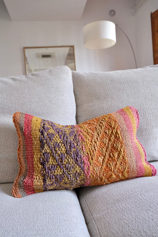 Peruvian Frazada 100% wool handwoven cushion cover