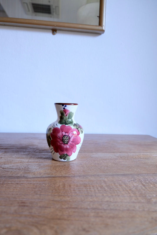 Small hand-painted flower jar