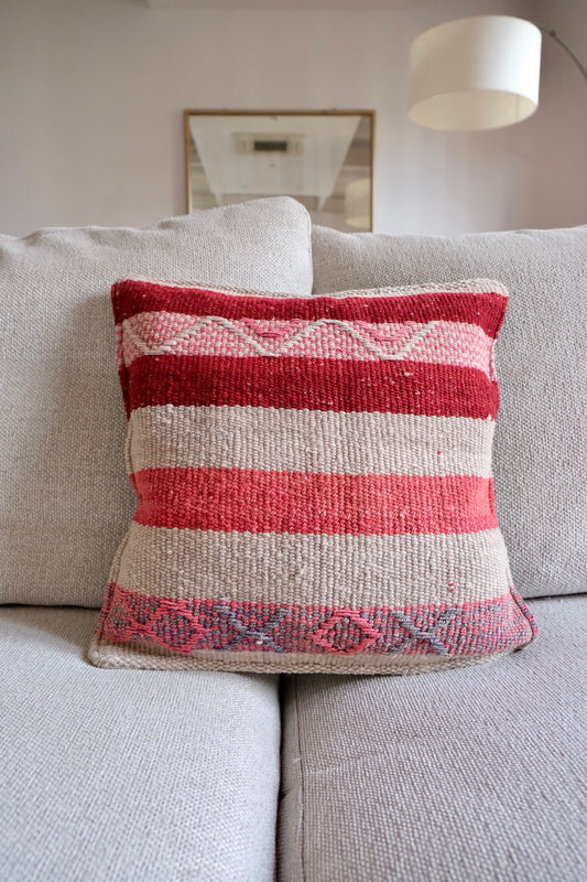 Peruvian Frazada 100% wool handwoven cushion cover