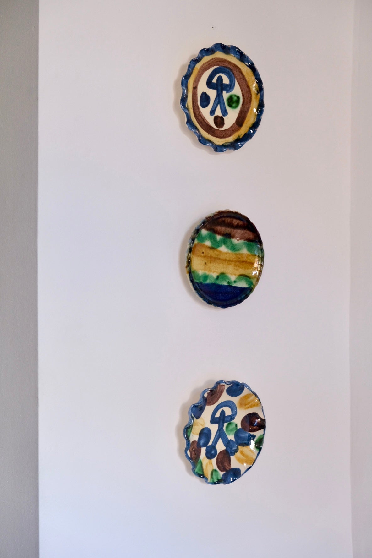 Triptych of Andalusian plates, c. 1990s