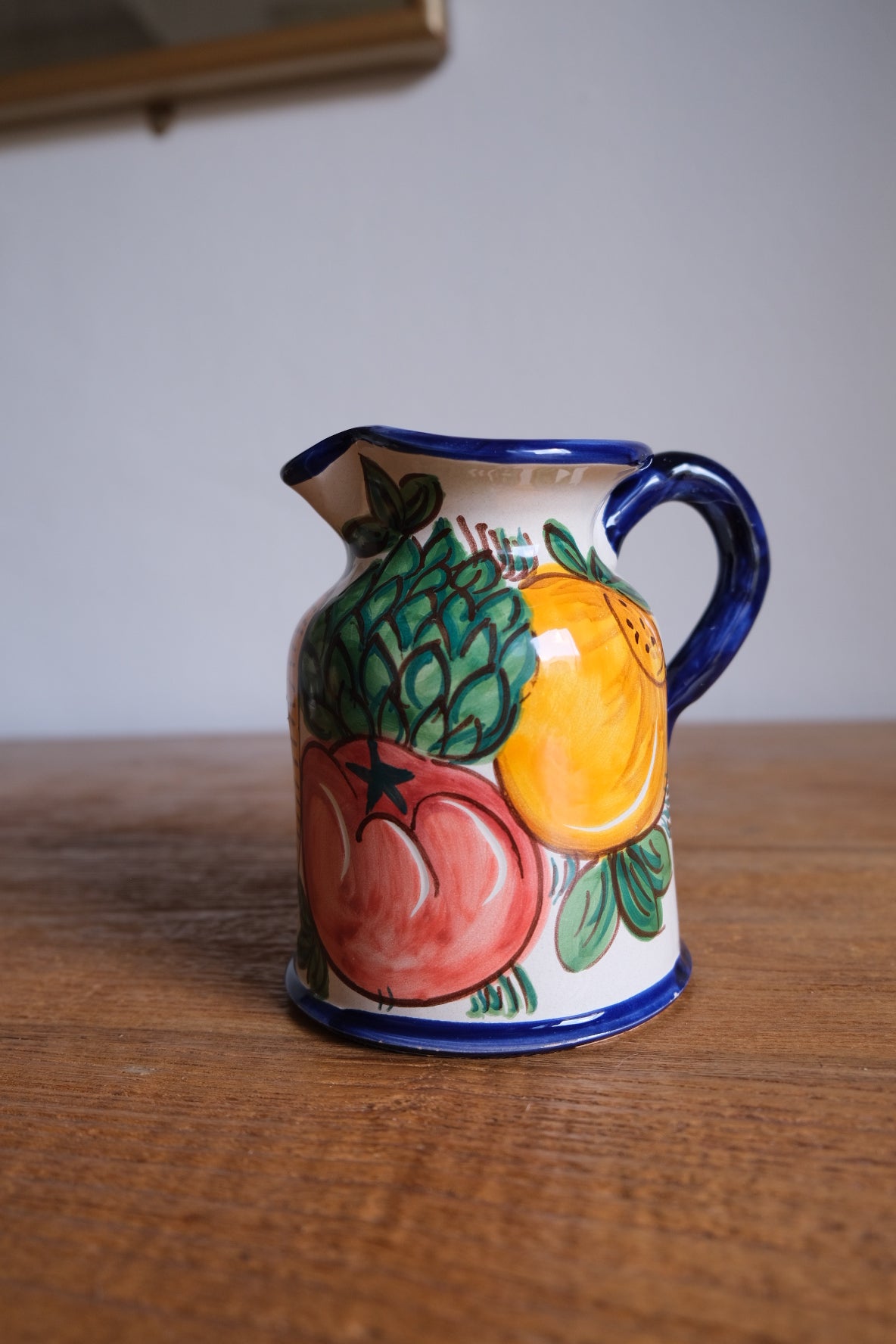 Hand-painted ceramic jug