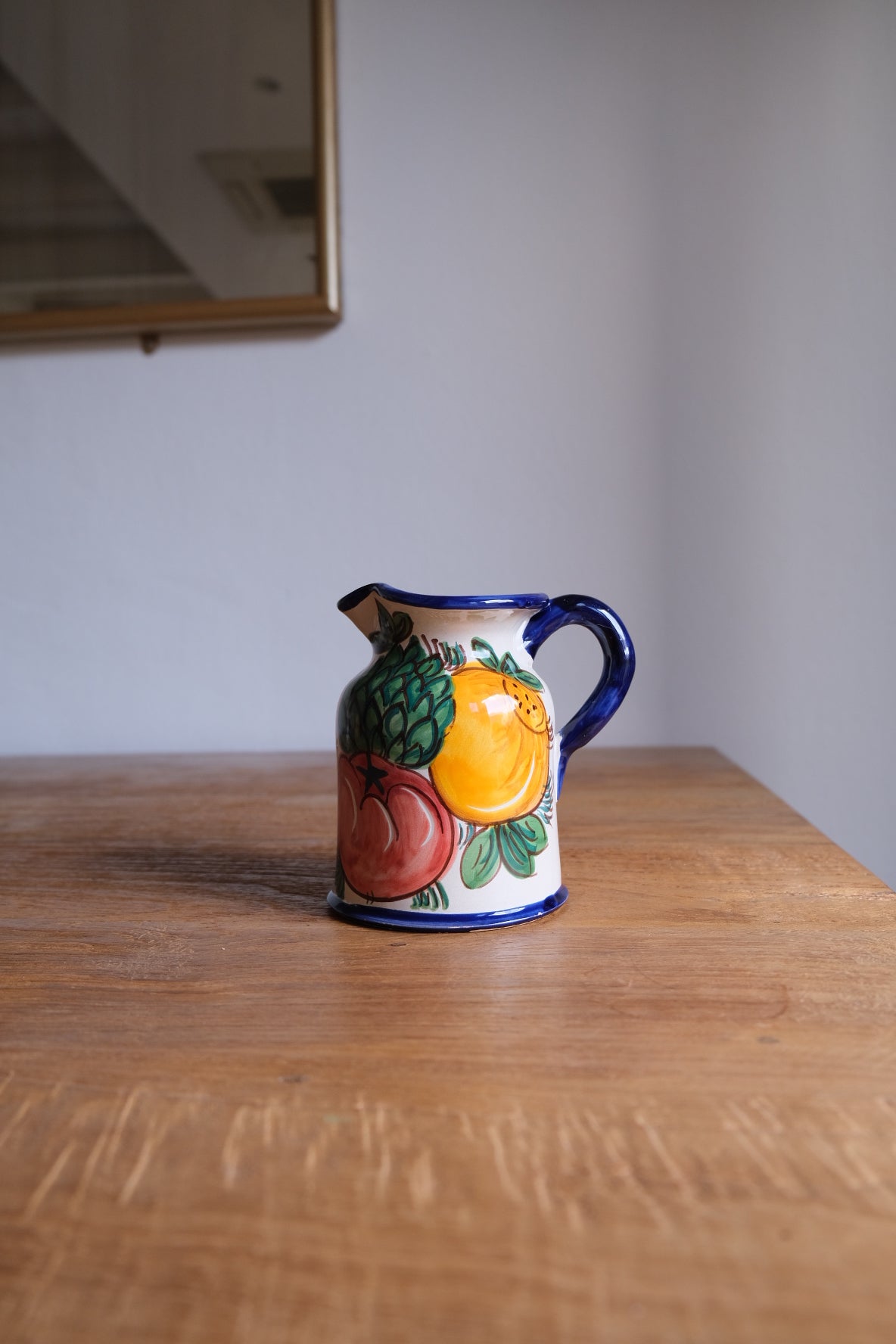 Hand-painted ceramic jug