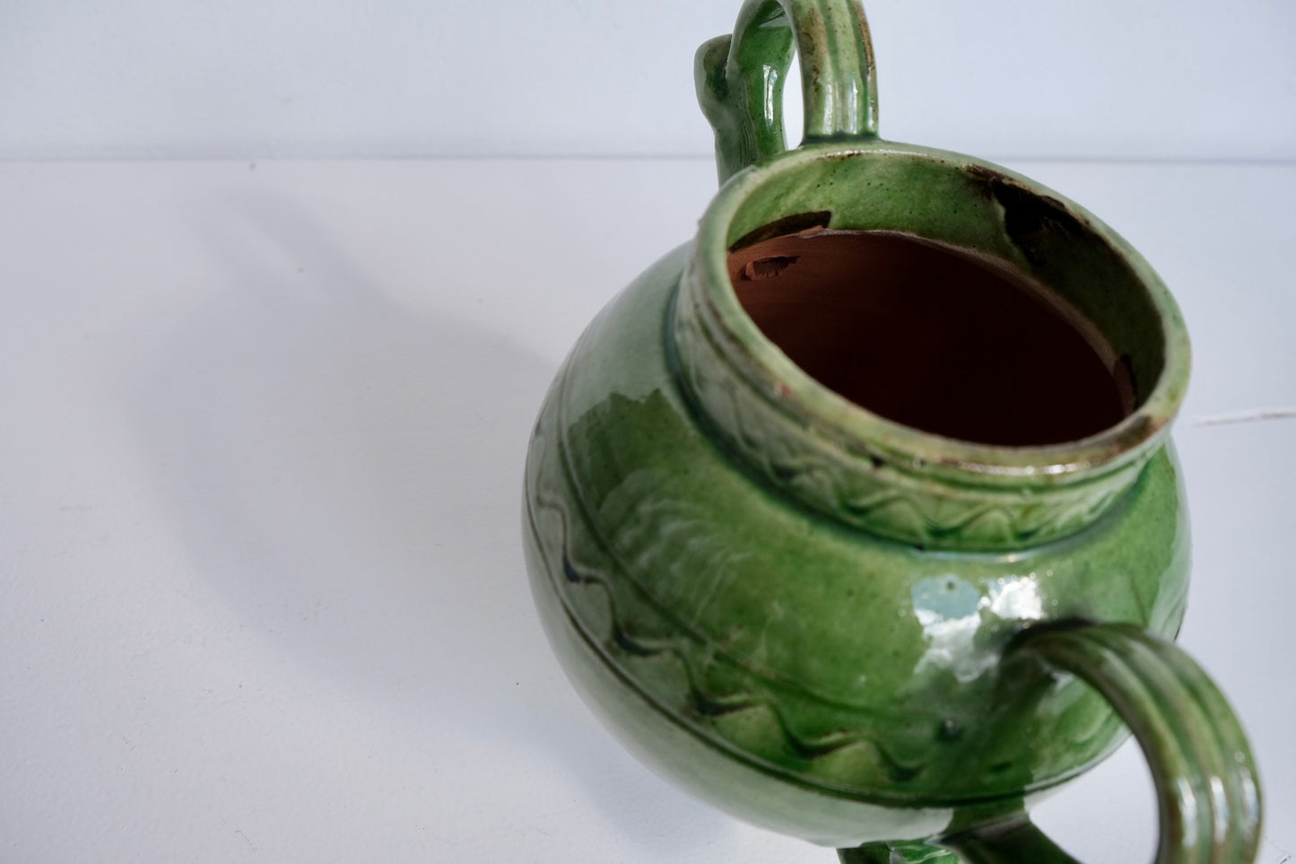 Vintage emerald 'Doll de Cadaqués' pitcher, 20th century