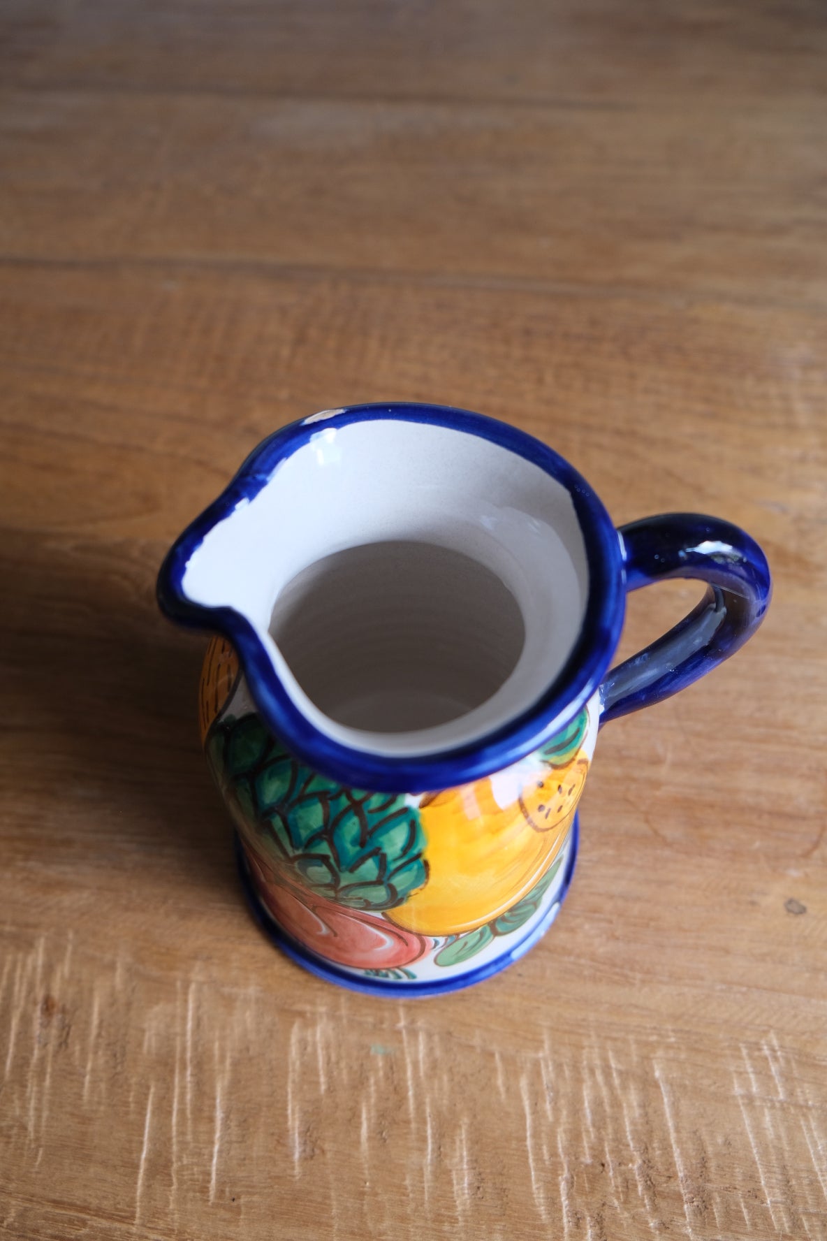 Hand-painted ceramic jug