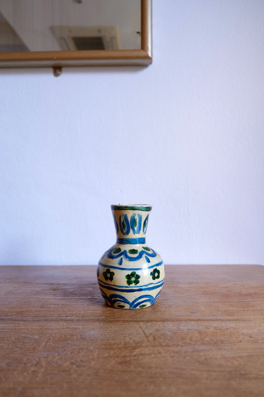 Small hand-painted flower vase