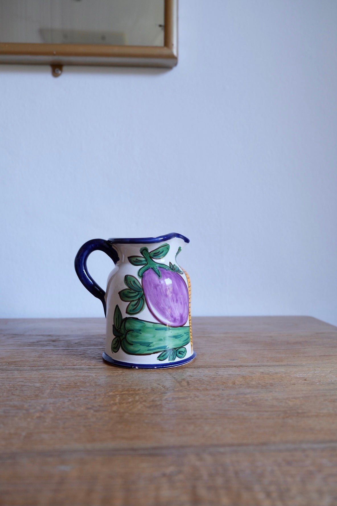 Hand-painted ceramic jug