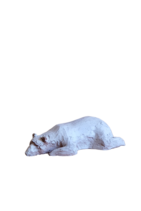 Resting bear sculpture, Florence Italy